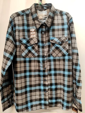 DIXXON Longsleeve Button Up Textile SHIRT, XXL