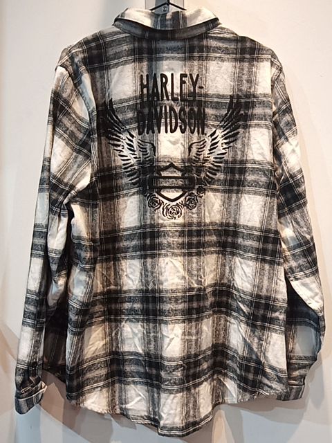 HARLEY DAVIDSON Longsleeve Button Up Textile SHIRT, 2XL