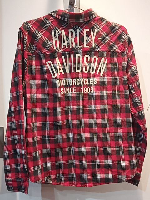 HARLEY DAVIDSON Longsleeve Button Up Textile SHIRT, XXL