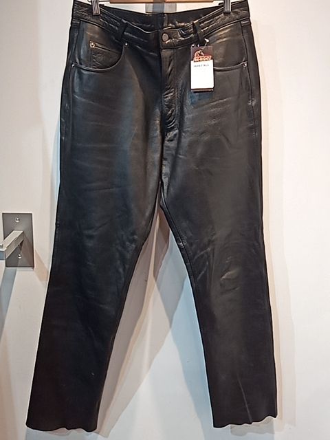 WHET BLU 5 Pocket Jean Leather PANTS, 34