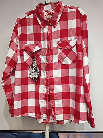 DIXXON Longsleeve Button Up Textile SHIRT, XXL