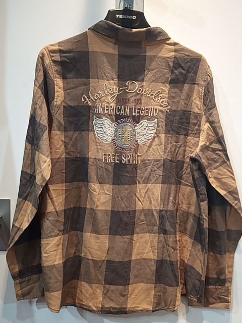 HARLEY DAVIDSON Longsleeve Button Up Textile SHIRT, 2XL