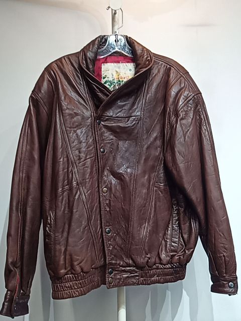GILBERT Fashion Bomber Leather JACKET, MED