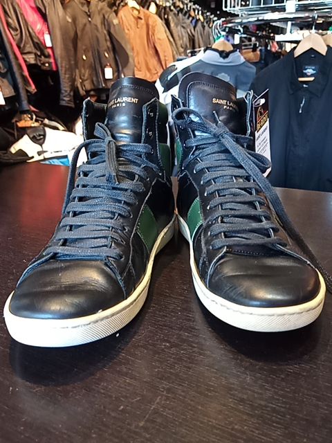 SAINT LAURENT Hi Top Sneakers Leather FOOTWEAR, 42