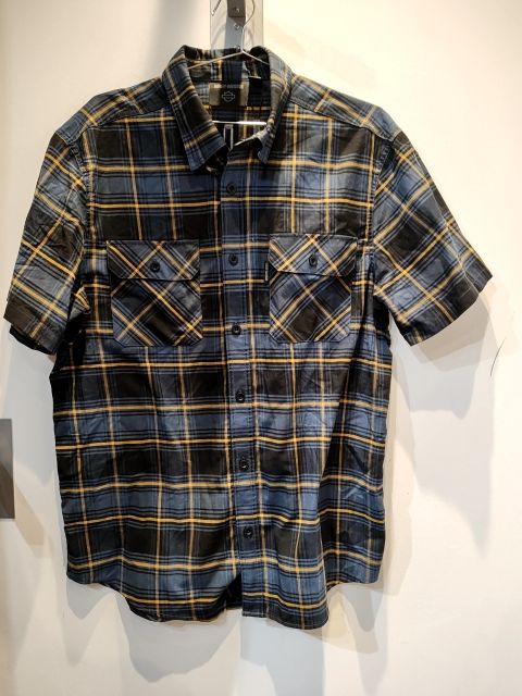 HARLEY DAVIDSON Short Sleeve Button Up Textile SHIRT, LRG