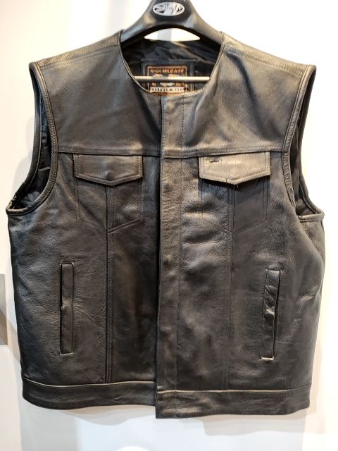 VANCE Club Leather VEST, XXL