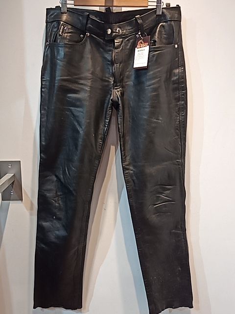 BOCKLE Jean Style Leather PANTS, 36