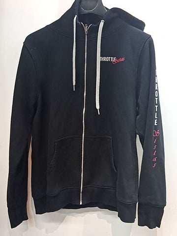 THROTTLE SISTERS Zip Front Textile HOODIE, XXL