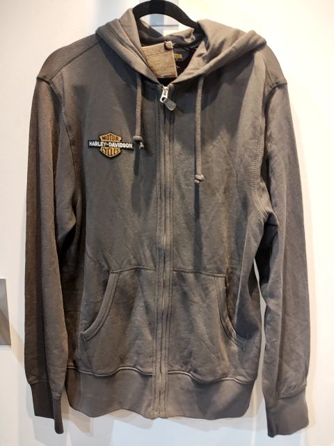 HARLEY DAVIDSON Zip Front Textile HOODIE, MED