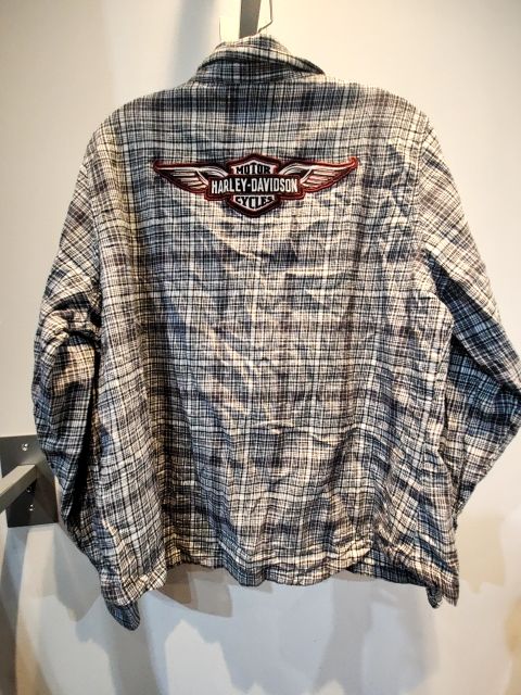 HARLEY DAVIDSON Longsleeve Button Up Textile SHIRT, 2XL