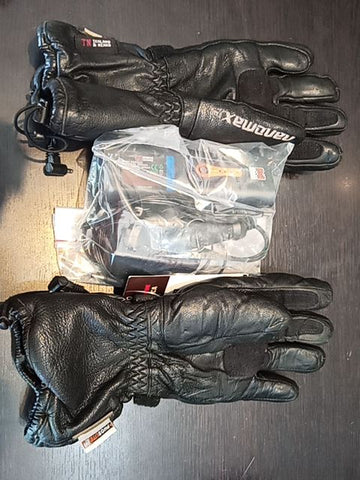 MOBILE WARMING Heated Gauntlet Leather GLOVES, SM