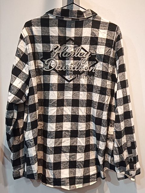 HARLEY DAVIDSON Longsleeve Button Up Textile SHIRT, 2XL
