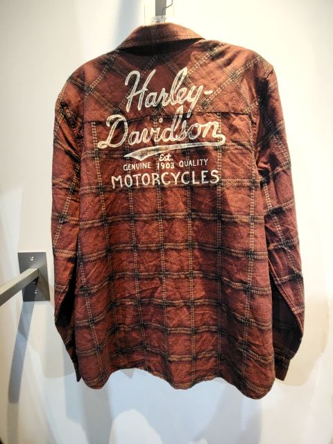 HARLEY DAVIDSON Longsleeve Button Up Textile SHIRT, XXL