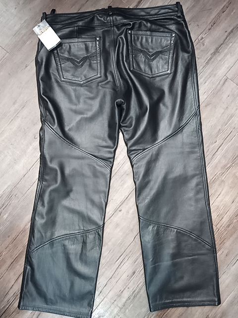 HARLEY DAVIDSON 5 Pocket Jean Leather PANTS, 40