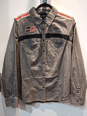 HARLEY DAVIDSON Longsleeve Button Up Textile SHIRT, XL
