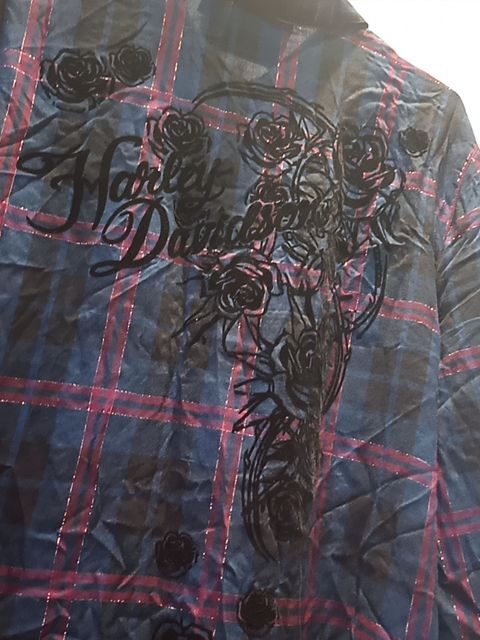 HARLEY DAVIDSON Plaid Textile SHIRT, XXL