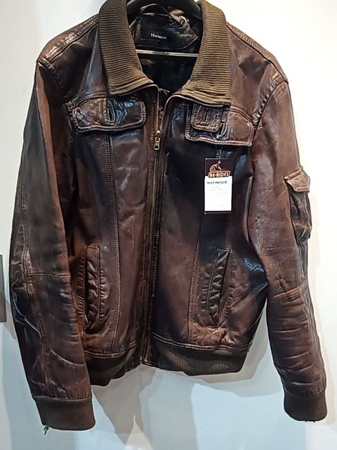 MATINIQUE Bomber Leather JACKET, XL