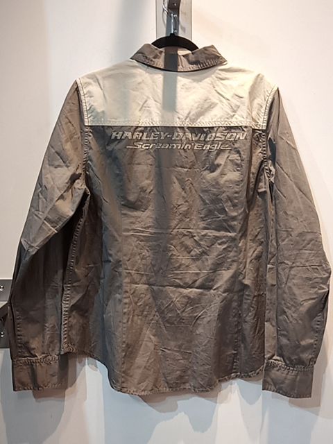 HARLEY DAVIDSON Longsleeve Button Up Textile SHIRT, XL