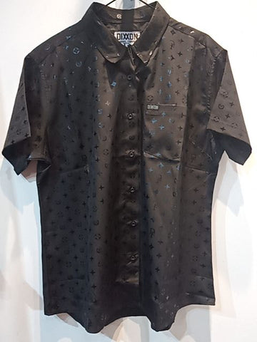 DIXXON Short Sleeve Button Up Textile SHIRT, 2XL