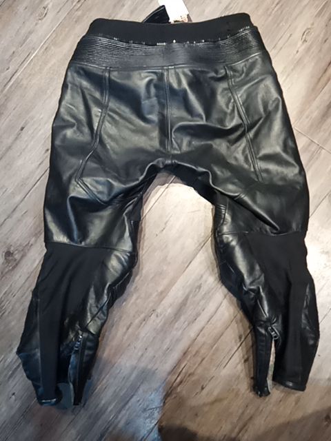 RUBBER SIDE DOWN Sport Leather PANTS, 36