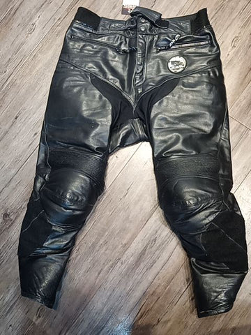 RUBBER SIDE DOWN Sport Leather PANTS, 36