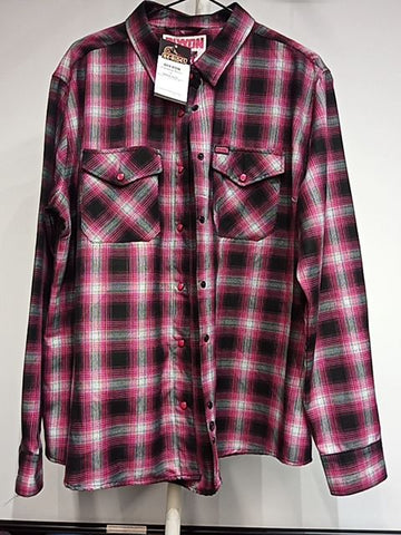 DIXXON Longsleeve Button Up Textile SHIRT, XXL