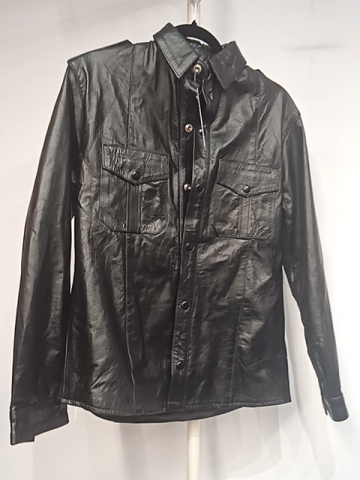 UNBRANDED Long Sleeve Uniform Leather SHIRT, SM