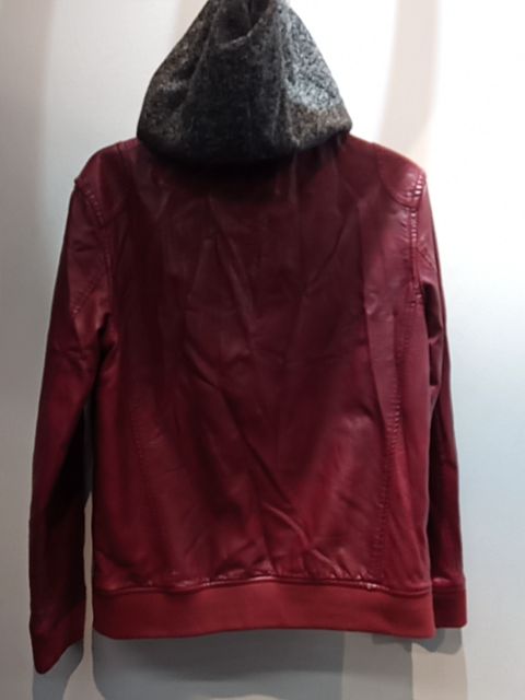 CHARLES AND A HALF Fashion Vegan Leather JACKET, SM