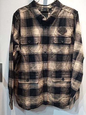 HARLEY DAVIDSON Longsleeve Button Up Textile SHIRT, 2XL