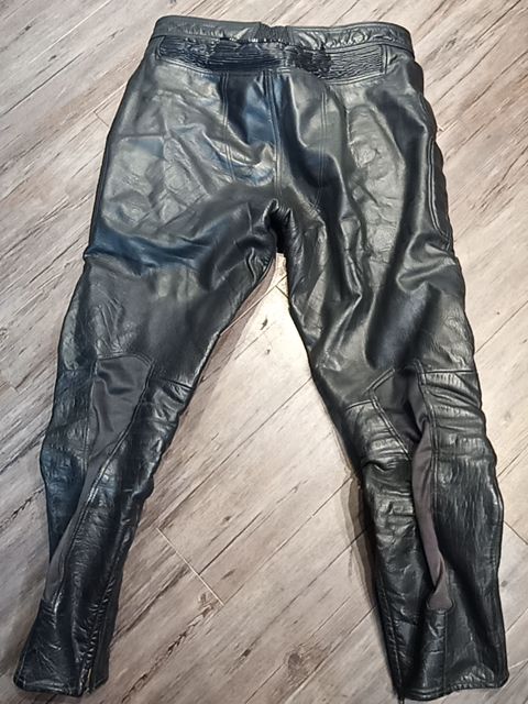 RUBBER SIDE DOWN Riding Leather PANTS, 38