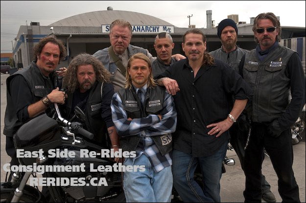  the style of vest worn on the motorcycle outlaw show Sons of Anarchy