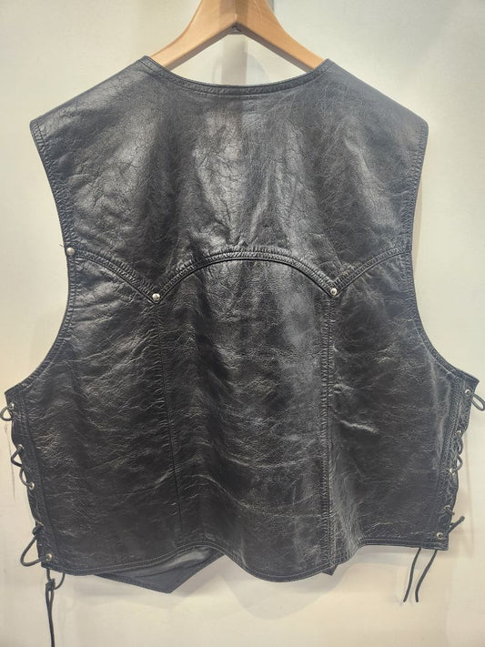 HARLEY DAVIDSON Gambler Leather VEST, XXL