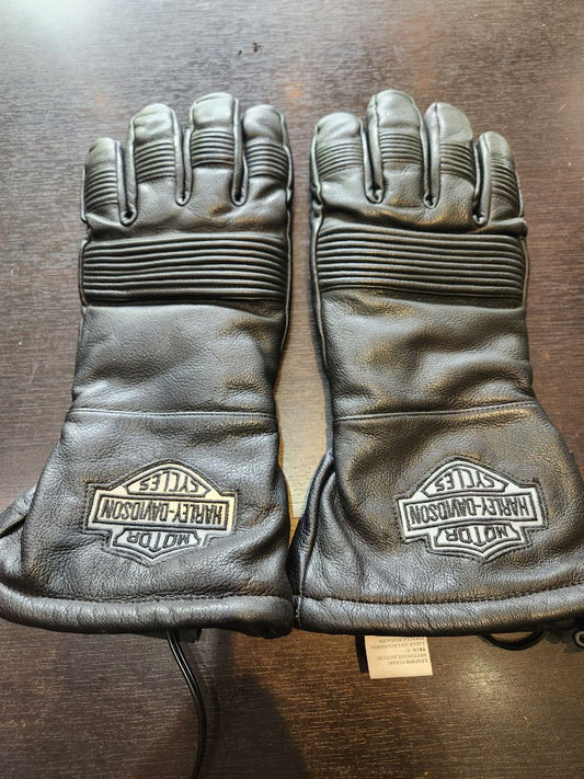 HARLEY DAVIDSON Heated Gauntlet Leather GLOVES, XL