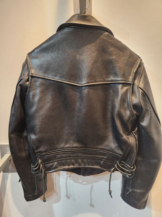 CUSTOM Biker Classic Leather JACKET, SM