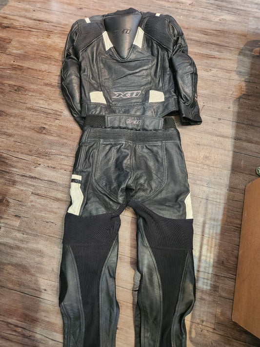 X11 Two Piece Leather RACE SUIT, MED