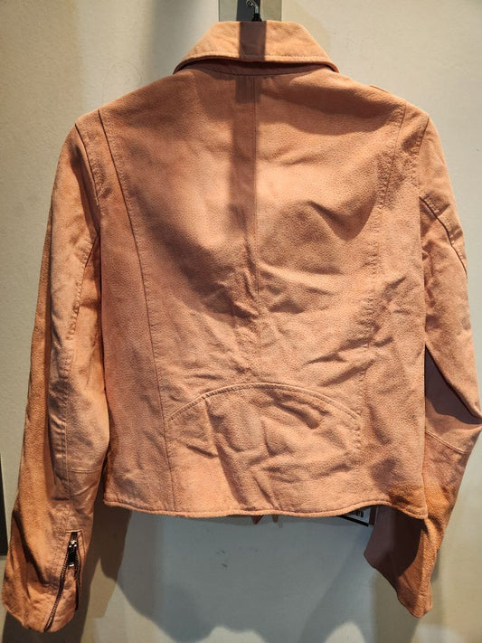 ZARA Fashion Moto Suede JACKET, MED