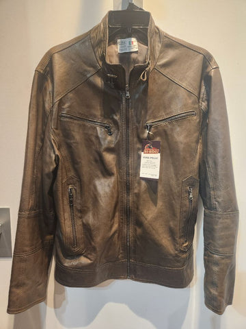 VERA PELLE Fashion Leather JACKET, SM