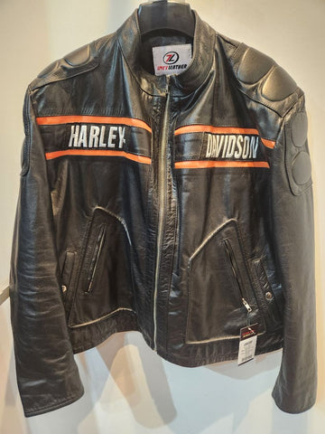 LIVE'S LEATHER Fashion Moto Leather JACKET, 5XL
