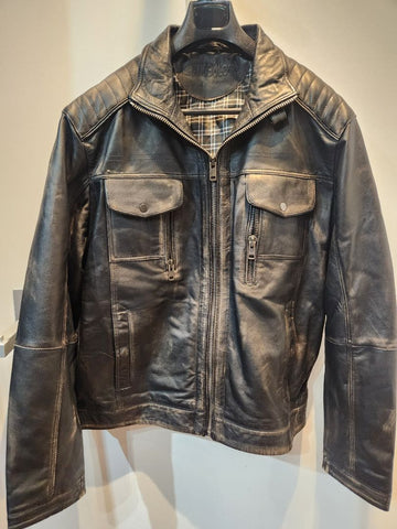 BRANDS LOCK Toronto Leather JACKET, XXL