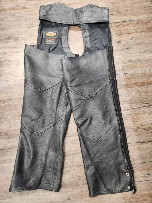 HARLEY DAVIDSON Riding Leather CHAPS, 24" Thigh