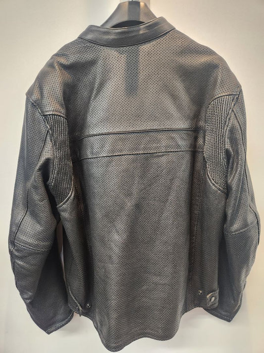 BLACK BRAND Farenheit Perforated Leather JACKET, XXL