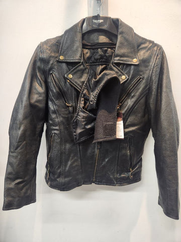 BIKERS DREAM APPAREL Biker Classic Leather JACKET, MED