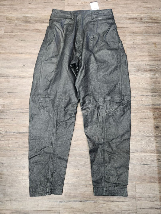 Z CAVARICCI Fashion Slacks Leather PANTS, 30