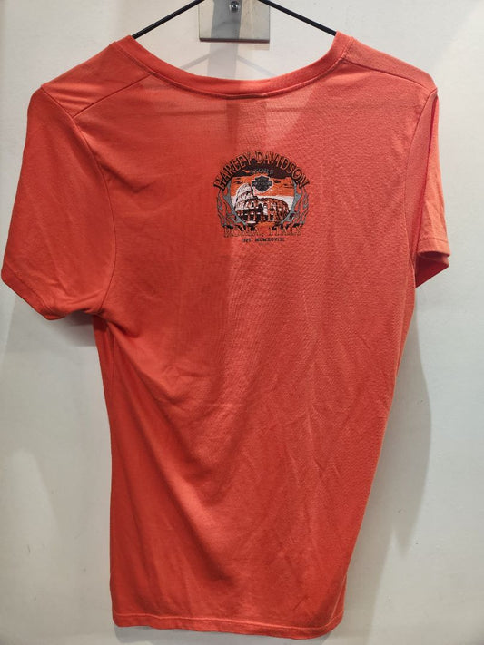 HARLEY DAVIDSON V Neck T Shirt Textile SHIRT, MED