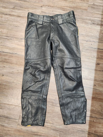 LEATHER DEN Jean Style Leather PANTS, 32