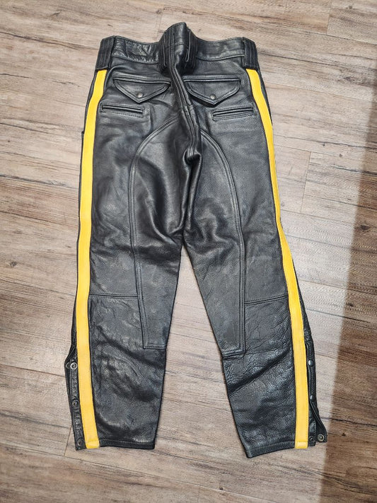 LEATHER DEN Jean Style Leather PANTS, 32