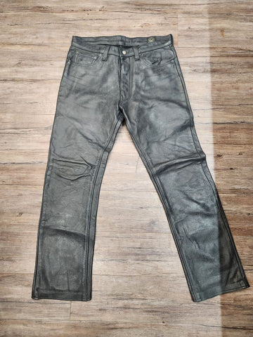 LEATHER MAN NYC 5 Pocket Jean Leather PANTS, 34
