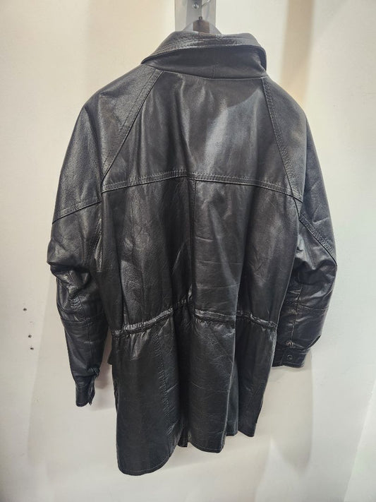 D'CHIRSTIAN Fashion Leather COAT, LRG