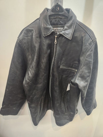 4 YOU Fashion Leather JACKET, MED