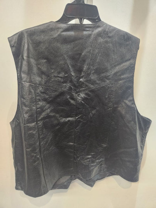 LEATHER WORKS Gambler Leather VEST, XXL
